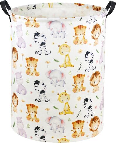 Foxes Kids Laundry Basket Baby Hamper Foxes Toy Storage Bin for Boys Room Decor Baby Nursery Hamper Gift Baskets for Bedroom Bathroom(Foxes) in Saudi Arabia