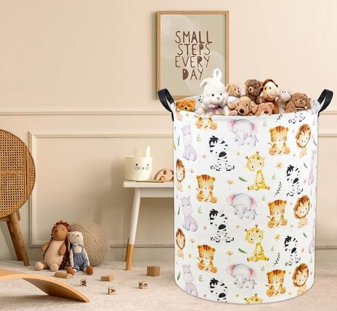 Foxes Kids Laundry Basket Baby Hamper Foxes Toy Storage Bin for Boys Room Decor Baby Nursery Hamper Gift Baskets for Bedroom Bathroom(Foxes) in Saudi Arabia