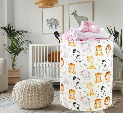 Foxes Kids Laundry Basket Baby Hamper Foxes Toy Storage Bin for Boys Room Decor Baby Nursery Hamper Gift Baskets for Bedroom Bathroom(Foxes) in Saudi Arabia