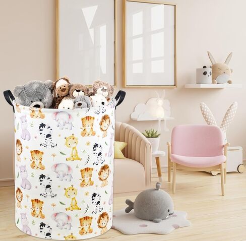 Foxes Kids Laundry Basket Baby Hamper Foxes Toy Storage Bin for Boys Room Decor Baby Nursery Hamper Gift Baskets for Bedroom Bathroom(Foxes) in Saudi Arabia