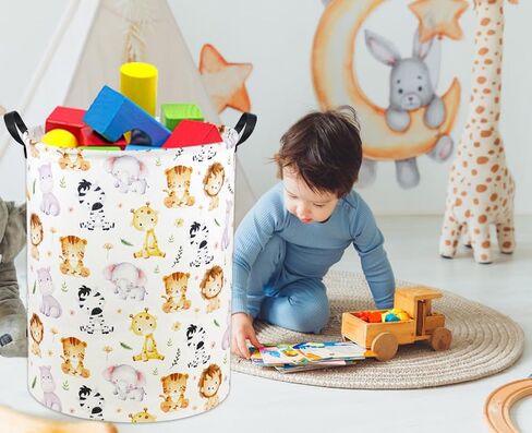 Foxes Kids Laundry Basket Baby Hamper Foxes Toy Storage Bin for Boys Room Decor Baby Nursery Hamper Gift Baskets for Bedroom Bathroom(Foxes) in Saudi Arabia
