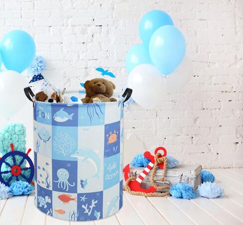 Foxes Kids Laundry Basket Baby Hamper Foxes Toy Storage Bin for Boys Room Decor Baby Nursery Hamper Gift Baskets for Bedroom Bathroom(Foxes) in Saudi Arabia
