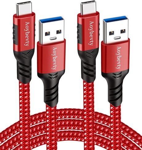 USB A to USB C Cable 6.6ft, 10Gbps Data Transfer 60W 3A Fast Charging Cable in Kuwait