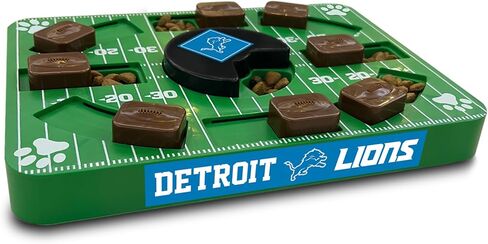 Pets First NFL Detroit Lions Large Puzzle Toy, Dog Puzzle Treat Toy, New Large Size, Interactive Dog Treat Toy, Dog Slow Feeding Toy in Saudi Arabia