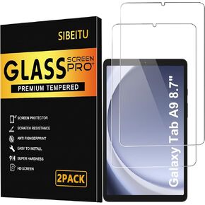 SIBEITU 2 Pack Screen Protector Compatible with Samsung Galaxy Tab A7 Lite 8.7 Inch , Tempered Glass Film Guard for Galaxy Tab A7 Lite SM-T220/SM-T225 2021 Anti-Scratch Drawing Bubble Free High Touch Sensitivity