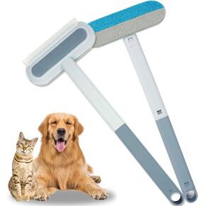 Pet Hair Removal Tool, Dog and Cat Hair Remover for Couch Carpet Furniture, 4 in 1 Multifunctional Pet Hair Removal Broom, Cleaning Brush for Window Tile, Reusable Washable, 1 Piece