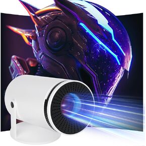 Mini Projector 4K 1080P Portable Projector 180° Rotatable Android 12 Bluetooth 5.0 WiFi 6 Auto Keystone Outdoor Movie Projector Compatible with Phone Laptop in Kuwait