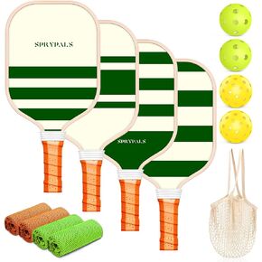 Pickleball Paddles,USAPA Approved Fiberglass Surface with Polypropylene Core Pickleball Set Premium Pickleball Rackets Pickleball Paddle Set ​for Men Women