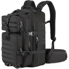 MIRACOL Outdoor Tactical Backpack Military - Army Style MOLLE Survival Rucksack for Men - 3 Day Assault Pack for Travel Hiking Hunting Camping Gym Army Green