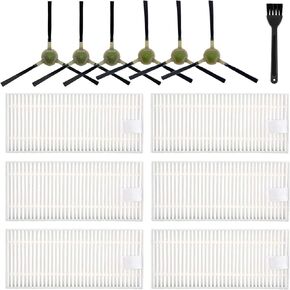 CauYien 16 Pack Replacement Accessories Compatible for OKP Life Robovac K2 K3 K3A K4 K5 and Lefant M210,M210S M210B M213 Robot Vacuum Cleaner,okp Robot Vacuum Parts:8 Side Brushes, 8 Filters