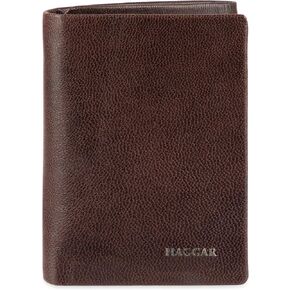 Haggar Men's Leather RFID Trifold Wallet