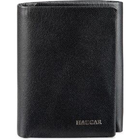 محفظة Haggar الجلدية ثلاثية الطي RFID للرجال