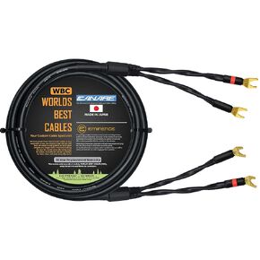 WORLDS BEST CABLES 4 Foot - Canare 4S11 – Audiophile Grade - HiFi Star-Quad Single Speaker Cable for Center Channel with Eminence Gold Spade Connectors