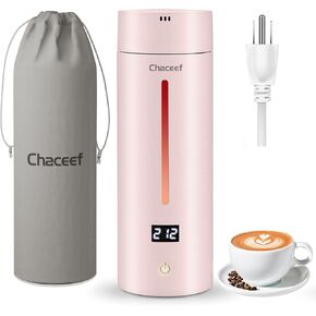 ترقية غلاية السفر CHACEEF، غلاية كهربائية محمولة، غلاية كهربائية صغيرة سعة 350 مل مع 5 إعدادات مسبقة متغيرة، غلاية مياه ساخنة صغيرة من الفولاذ المقاوم للصدأ 304 مع إيقاف تلقائي وحماية من الغليان الجاف، أبيض in Kuwait