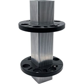Angler Bloxx, Heavy-Duty Fishing Rod Holder, Made in USA, Fits a Square Post, Black, Single-Sided, 4"