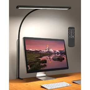 Desk Lamp, iFalarila Dimmable 160 LED Desk Light for Home Office [Updated Flexible Gooseneck & Metal Rod & I-Clamp] Book Light Clip on Table for Reading, Workbench, Drafting, Nail Tech, Sewing, Puzzle in Saudi Arabia