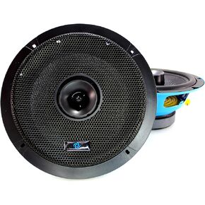 Pair of 8"" Coaxial 200W Max Midrange Marine Speakers, Blue