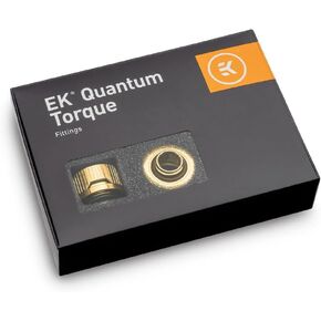 EKWB EK-Quantum Torque HDC-16 تركيب ضغط للأنابيب الصلبة EKWB، 16 مم OD، ذهبي، 6 عبوات in Kuwait