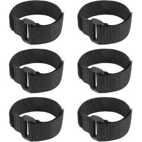 PATIKIL Reusable Cable Ties 39x1inch, 6 Pack Adjustable Hook and Loop Straps Multipurpose Nylon fastening Cord Wrap for Organizer or Storage, Black
