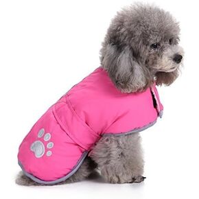 Pet Dog Two Sides Reflective Wear Fashion Autumn and Winter Warm Coat Cotton-Padded Dowan Jacket Clothing
