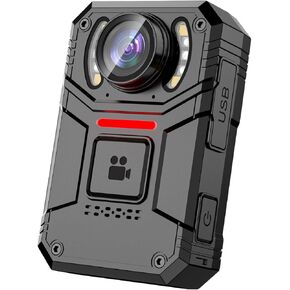 SPIKECAM Real 4K Body Cameras with Audio and Video Recording, 160° Wide Angle Lens Bodycam with Dual Microphone, 2 in IPS Screen,Type C OTG,Personal Wearable Body Cams for Security, Police, Work 64GB