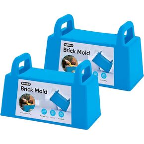 Superio Sand Castle Toys for Beach Snow Brick Maker Snow Sand Beach Toys for Kids and Adults Igloo Snow Block Form for Building Snow Forts or Sandbox Play Sand Toys Beach Essentials, Red/Blue, 6