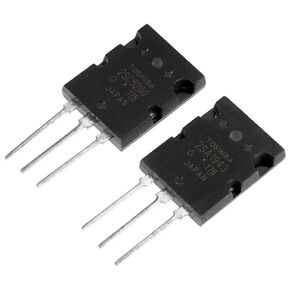 LiebeWH 10 PcsToshiba Amplifier Transistor, 2SA1943 2SC5200 Toshiba Black High Power Matched Audio Transistor Power Amplifier Transistor High Power Black Audio Silicon Transistor