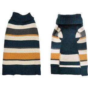 Sweater for Dogs, Harvest Stripe, X-Large
