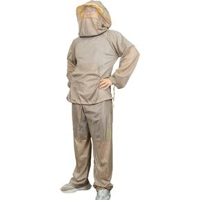 Mosquito Net Suit Camo Hunting Mesh Suit Bug Net Clothing with Hood Outdoor Protection No-See-Ums Garden Camping
