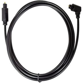 6ft Digital Optical Audio Cable, 90 Degree Angle Digital Fiber 0ptic Audio Cable Toslink Cable, Straight Male to 90 Degree Angle Male (6ft) in Kuwait