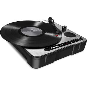 Numark PT01 Scratch | DJ Turntable for Portablists With User Replaceable Scratch Switch, Built In Speaker, Power via Battery or AC Adapter, Three Speed RPM Selection & USB Connectivity