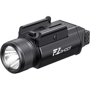 مجموعة ضوء الليزر EZshoot 2400 لومن مع وضع ستروب، ضوء تكتيكي عالي التجويف للمسدس، ضوء ليزر أخضر مغناطيسي قابل لإعادة الشحن مع قضيب منزلق قابل للتعديل سريع التثبيت لسكة Picatinny GL