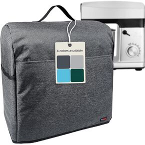 غطاء مقاوم للغبار للخلاط مع حقيبة منظمة لخلاط أدوات المطبخ، جيوب متعددة لملحقات أجهزة المطبخ المختلفة (أسود، 4.5 - 5 كوارت) in Kuwait