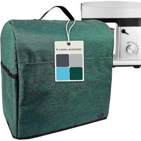 Stand Mixer Dust-proof Cover with Organizer Bag for Kitchenaid Mixer, Multi Pockets for Various Kitchen Appliance Accessories (Black, 4.5 - 5 Quart)
