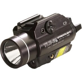 Streamlight 69120 TLR-2 300-Lumen Rail-Mounted Tactical Weapon Light with Integrated Red Aiming Laser Includes Key Kit for Select Handguns, Black