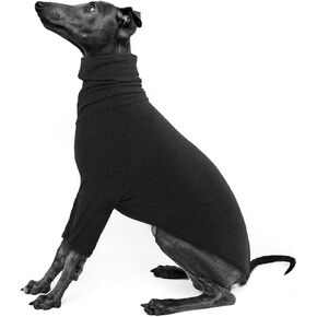 IECOii Greyhound Jumpsuit, Greyhound Coats Greyhound Pullover Sweater Turtleneck,Greyhound Pajamas for Large Dogs,Fall Winter Sweaters for Italian Greyhound,Thermal Greyhound Clothes Whippet Coat,L