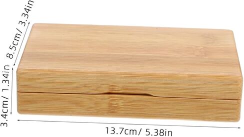 INOOMP 3pcs Box Fishing Tackle Organizer Fishing Lure Case Fly Organizer Bait Tackle Organizer Fly Fishing Containers Fishing Bait Case Fishing Gear Wooden Bamboo in Saudi Arabia