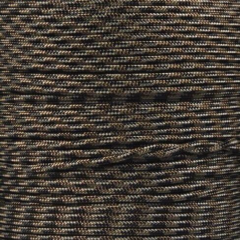 Crafting Cord 325 LB Tensile Strength 3 Strand Core Paracord Spools - 250 Foot and 1000 Foot Size Options (Black, 250 Feet) in Saudi Arabia