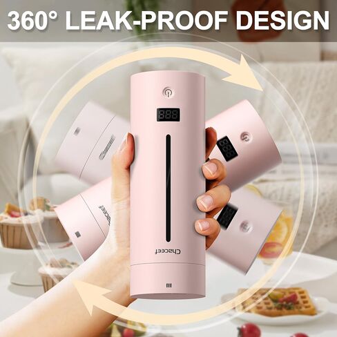 ترقية غلاية السفر CHACEEF، غلاية كهربائية محمولة، غلاية كهربائية صغيرة سعة 350 مل مع 5 إعدادات مسبقة متغيرة، غلاية مياه ساخنة صغيرة من الفولاذ المقاوم للصدأ 304 مع إيقاف تلقائي وحماية من الغليان الجاف، أبيض in Kuwait