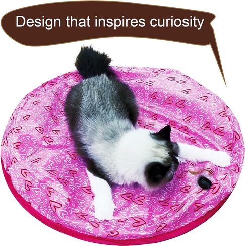 Cat Hunting Bag cat Hide and Seek Toy Cat Interactive Toy Automatic Rolling Ball Cat Toy Single Play Toy (F-AX) in Saudi Arabia