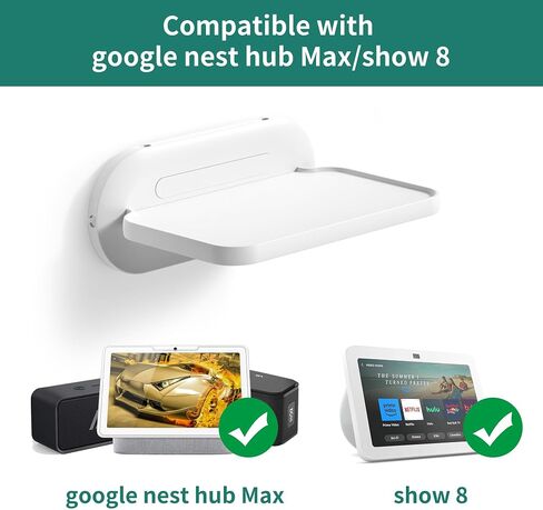 HomeMount Wall Mount for Show 8 & Nest Hub, Space-Saving, for Show 8 Black in Kuwait