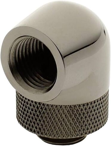 XSPC G1/4" تركيب دوار 90 درجة V2، كروم أسود، 4 عبوات in Kuwait