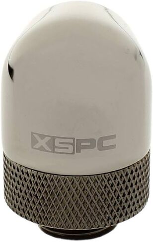 XSPC G1/4" تركيب دوار 90 درجة V2، كروم أسود، 4 عبوات in Kuwait