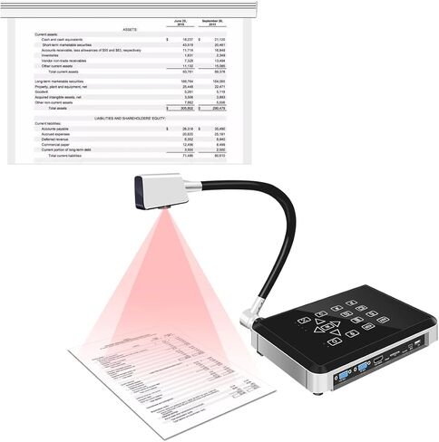 كاميرا مستندات G133AF-HV V508 VGA/HDMI/USB ثلاثية الأوضاع بدقة 13 ميجابكسل للمعلمين وأجهزة Mac وWindows وChromebook متوافقة بشكل ممتاز للتدريس عبر الإنترنت والتعلم عن بعد وعقد مؤتمرات الويب in Kuwait