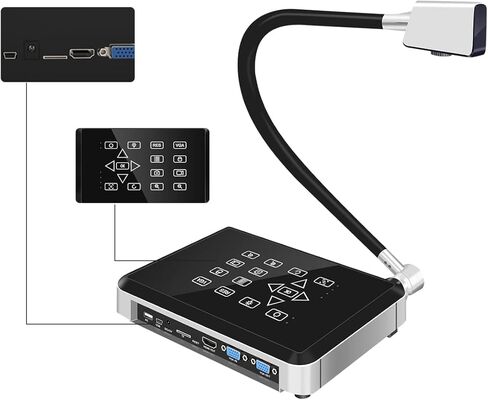 كاميرا مستندات G133AF-HV V508 VGA/HDMI/USB ثلاثية الأوضاع بدقة 13 ميجابكسل للمعلمين وأجهزة Mac وWindows وChromebook متوافقة بشكل ممتاز للتدريس عبر الإنترنت والتعلم عن بعد وعقد مؤتمرات الويب in Kuwait