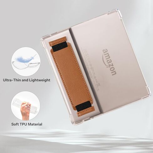 CoBak Clear Case Cover for 7'' All-New Kindle Oasis 10th Generation 2019 Released and 9th Generation 2017 Released -Corner Airbag Protection, Minimalist Style (Brown) in Saudi Arabia