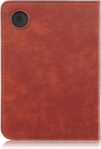 Case for 7" Kobo Libra Colour (2024) /Kobo Libra 2 (2021) eReader -Premium PU Leather with Hand Strap Foldable Stands Cover Auto Sleep/Wake,Brown in Kuwait