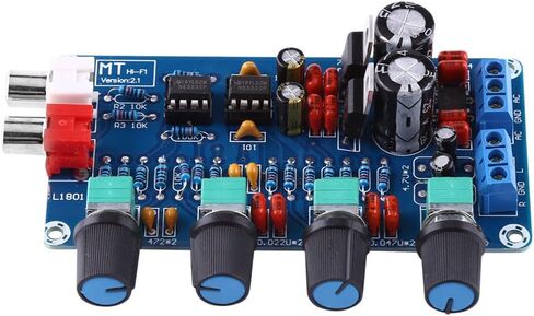 Preamplifier Amplifier Board Audio Control Volume Control, HiFi OP AMP Amplifier NE5532 Preamplifier Volume Control Assembled Board in Saudi Arabia