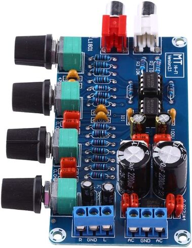 Preamplifier Amplifier Board Audio Control Volume Control, HiFi OP AMP Amplifier NE5532 Preamplifier Volume Control Assembled Board in Saudi Arabia