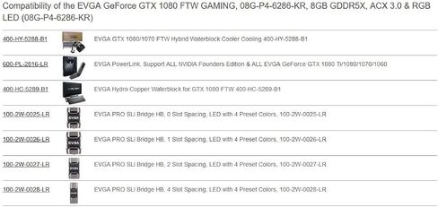 EVGA GeForce GTX 1080 FTW GAMING ACX 3.0، 8 جيجابايت GDDR5X، RGB LED، مروحة 10 سم، 10 مراحل طاقة، BIOS مزدوج، دعم DX12 OSD (PXOC) بطاقة رسومات 08G-P4-6286-KR in Kuwait